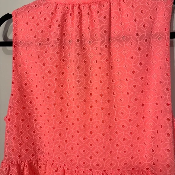Lilly Pulitzer Novella Eyelet Swing Dress Pink/Coral Size Medium - Picture 7 of 7